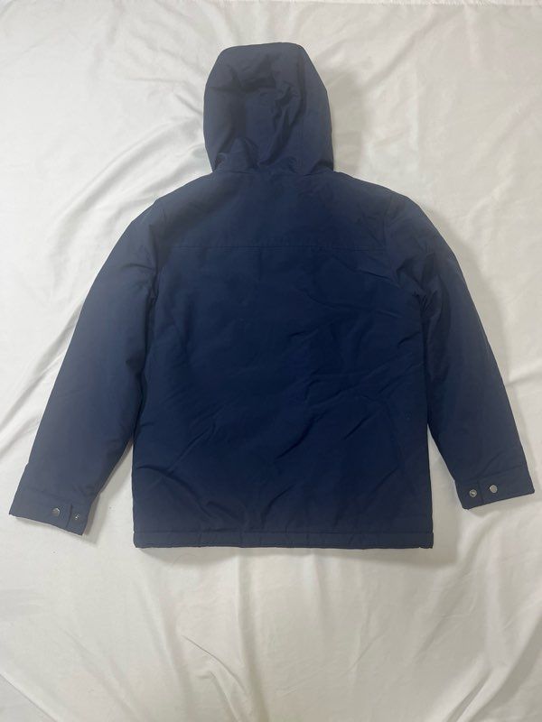 220294 Patagonia パタゴニア キッズ ボーイズ ジャケット 裏地ボア フード付き L12 ネイビー|マルチカラー WWW_SMP1DAWEKUDUS_SCH_ID