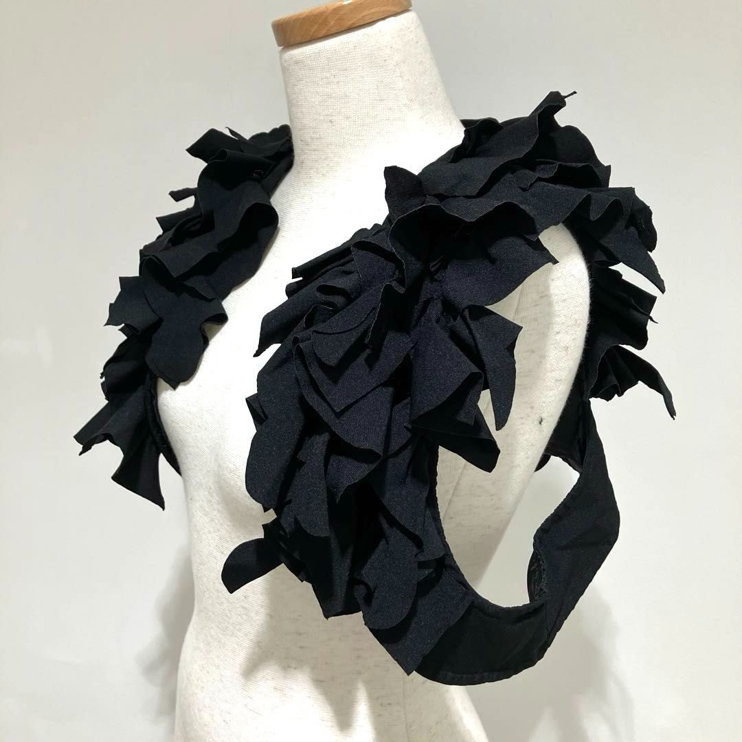 COMME des GARÇONS フリル ブラックベスト S コムデギャルソン コムデギャルソン COMME des GARCONS COMME