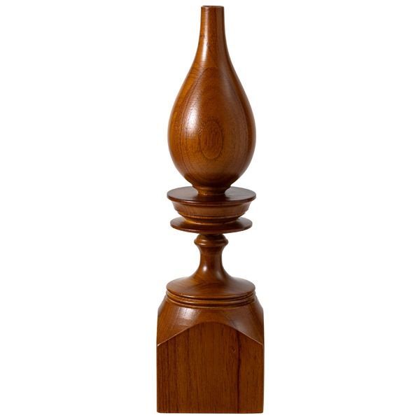 ドライ フラワーベース 花瓶 約幅8×奥行8×高さ30.5cm ブラウン 木製 天然木 水入れ不可 インテリア雑貨 オブジェ