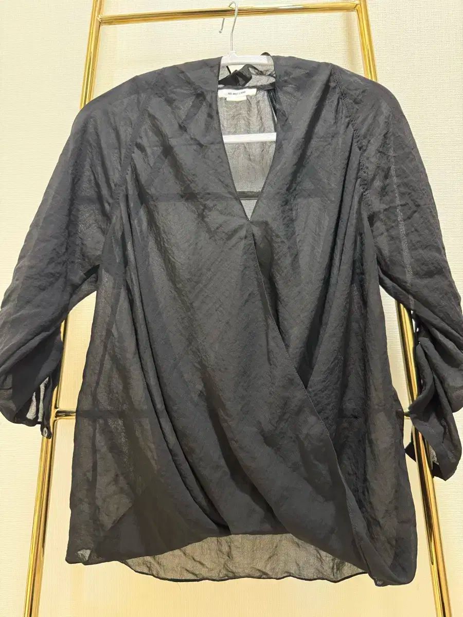 Helmut Lang ヘルムート ラング 黒 シースルー ブラウス P サイズ