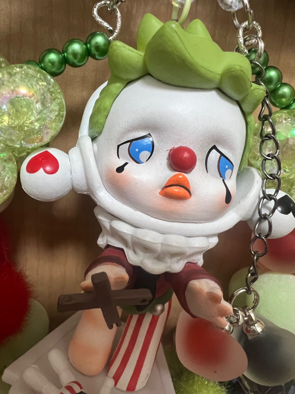 ♪リース♪ハンドメイド スカルパンダ ピエロおまけ付き - メルカリ