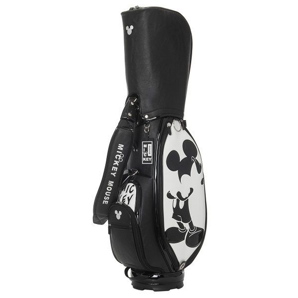 ディズニー キャディバッグ MONOCHROME MICKEY GOLF CADDIE BAG