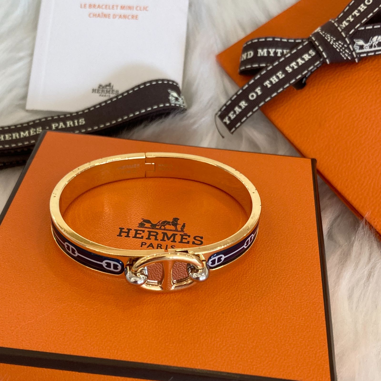 HERMES オレンジ バングル 本体　クリッククラックH 楽天市場】【HERMES】エルメス クリッククラック GM Hバングル