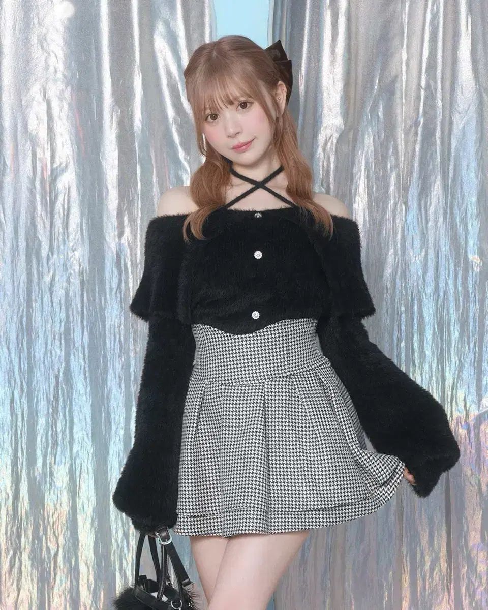 ミシェル マカロン オフショルダー ニット 長江 地雷系 サウナワールド ガーリー