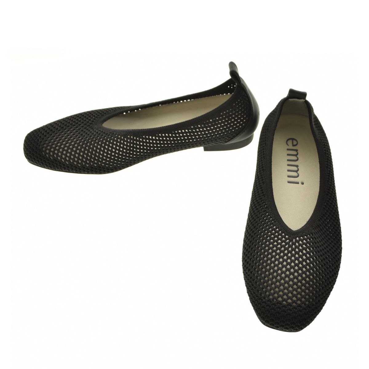 emmi eco ウォッシャブルニットフラットシューズ eco ウォッシャブルニットフラットシューズ(シューズ)｜emmi