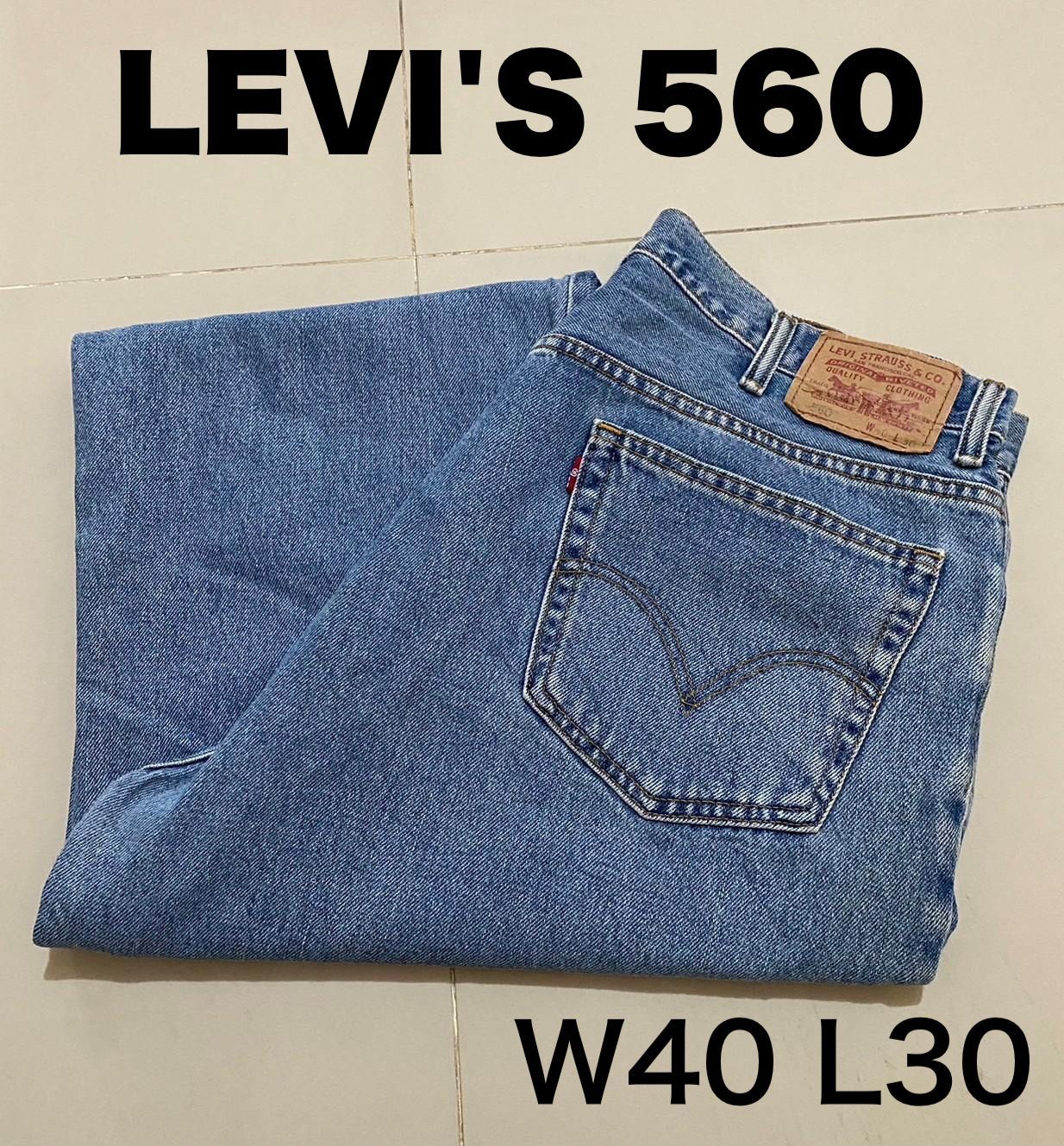 T301【Levi's 560】W40 L30 インディゴブルー メキシコ製 ワイド 