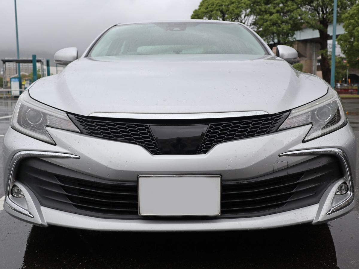 Tint+カット済エンブレム スモークフィルム(ブラックスモーク 5％)130マークX GRX130/GRX133/GRX135 後期