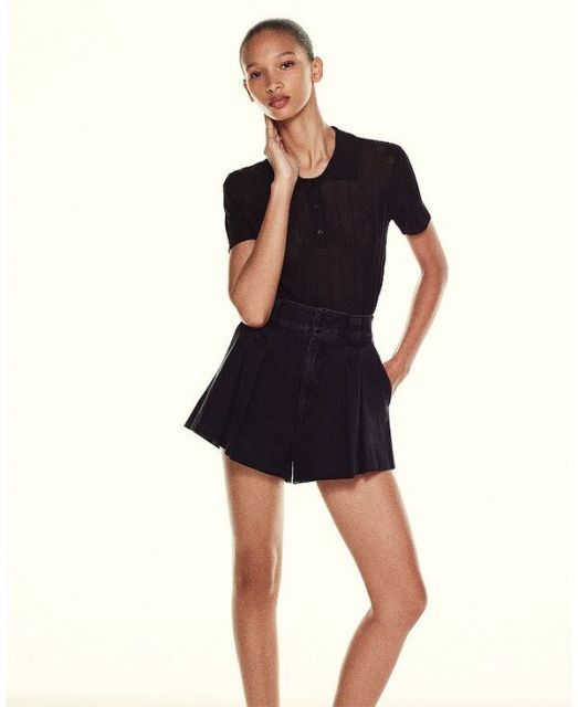 100％品質保障！ フレーム レディース ポロシャツ トップス The Ribbed Polo Black 全部激安で販売！