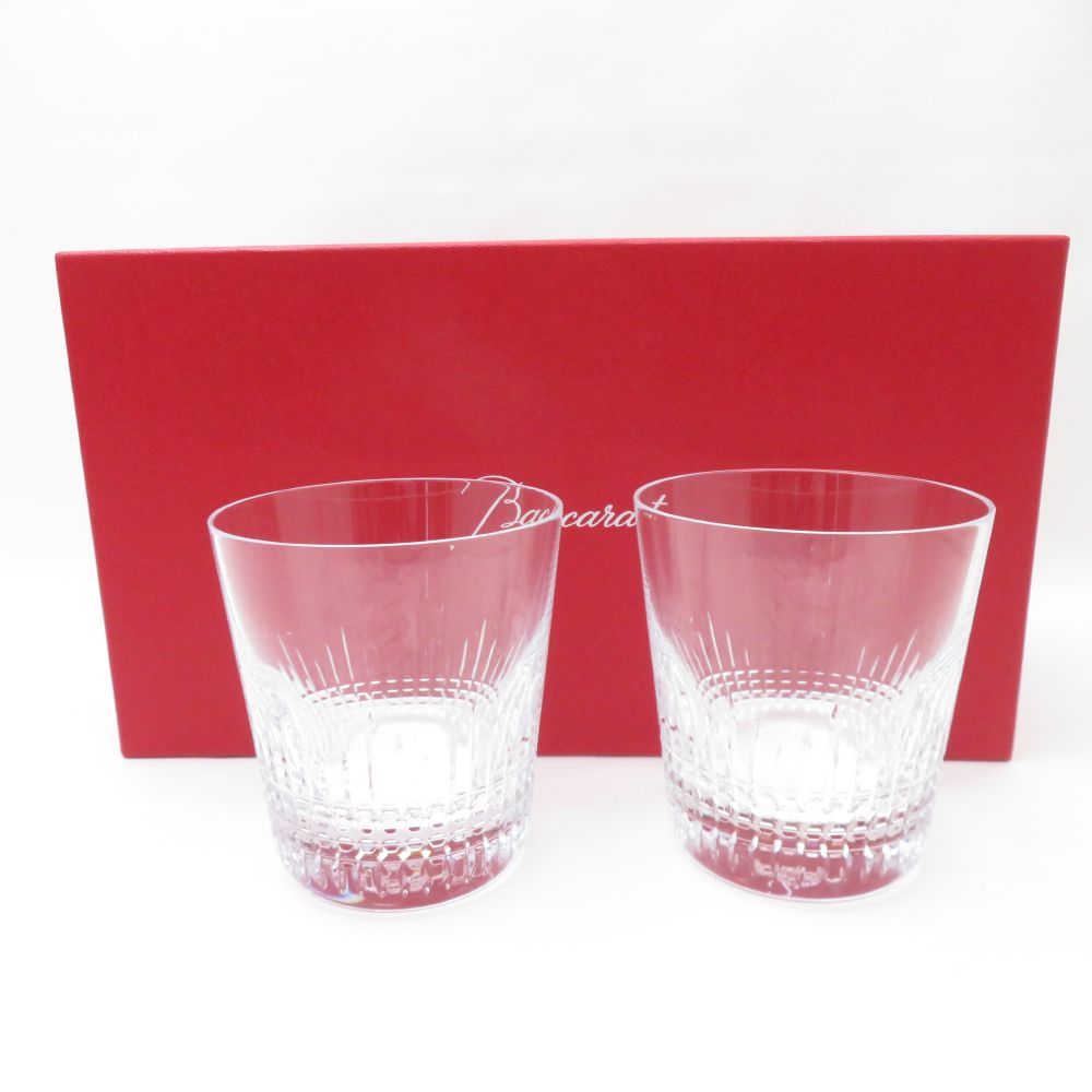 Baccarat バカラ ナンシー タンブラー 2点 クリスタル ペア ロックグラス ファッション SY12510D2