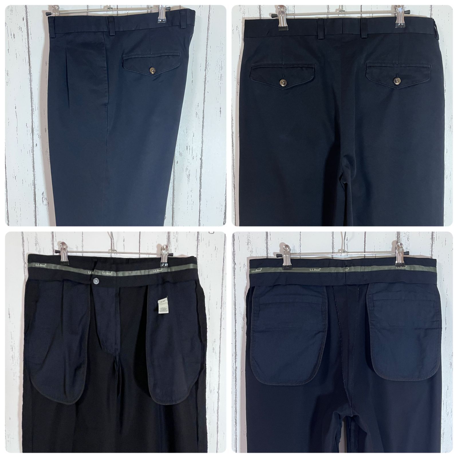 L.L.Bean(エルエルビーン) / スラックスパンツ/31/コットン/BEG