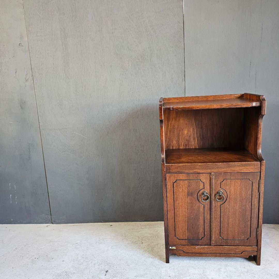 カリモク/karimoku ビンテージ 電話台 カリモク KARIMOKU 電話台 コンセント付き 木製 カリモク家具