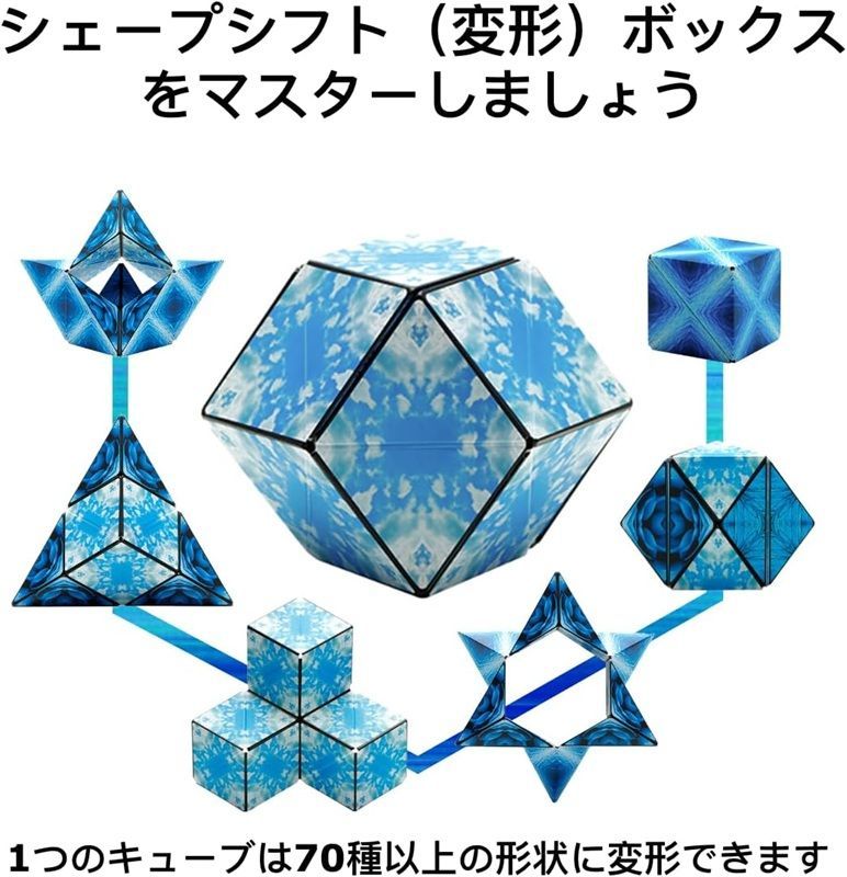 マジックキューブ フィジェットキューブ 脳トレ3Dパズル 72