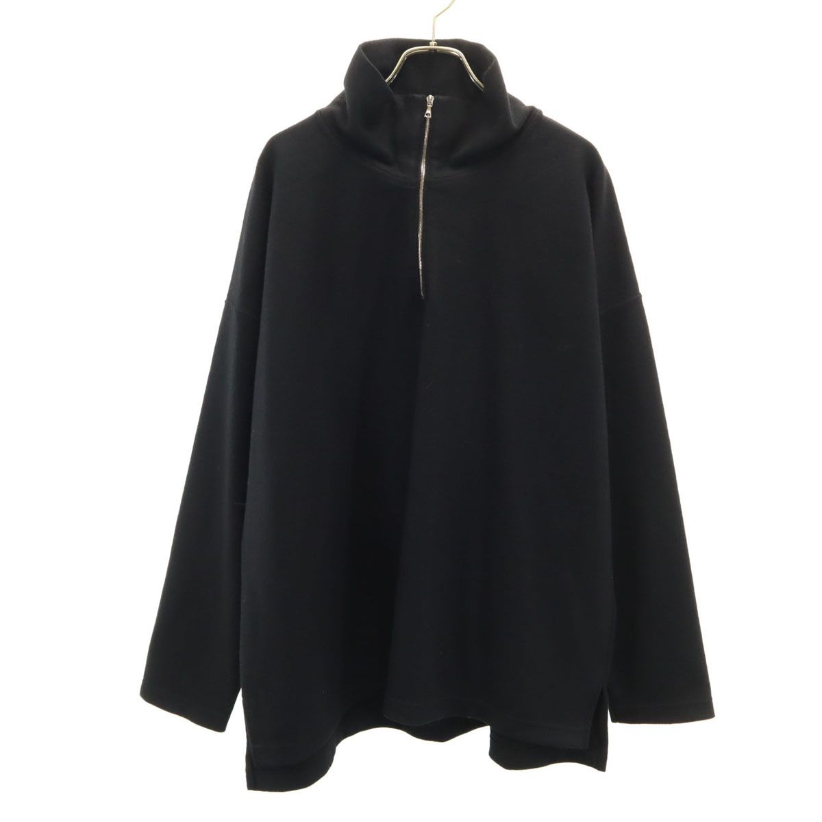 SOPHNET. ソフネット 日本製 長袖 ハーフジップ カットソー M ブラック メンズ SOPHNET. ソフネット 日本製 長袖 ハーフジップ カットソー M ブラック