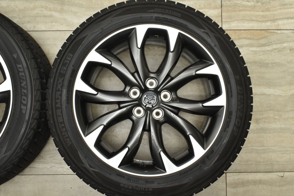 マツダ CX-5 純正 19in 7J 50 PCD114.3 ダンロップ ウィンターマックス SJ8 225|55R19 ノーマル戻し CX-8 流用 FFCRYSTALESIA_COM