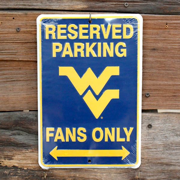 ティンサインプレート 「West Virginia Univercity Fans」 #SPSCWV ガレージング 看板 アメリカ雑貨 アメリカン雑貨