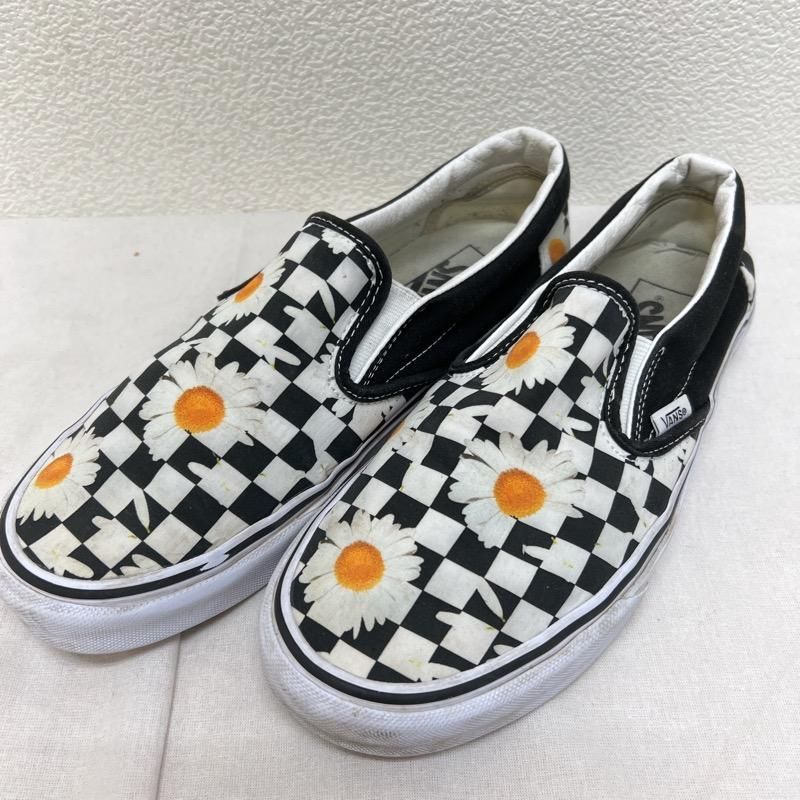 VANS バンズ スニーカー デイジー チェッカー スリッポン 花柄