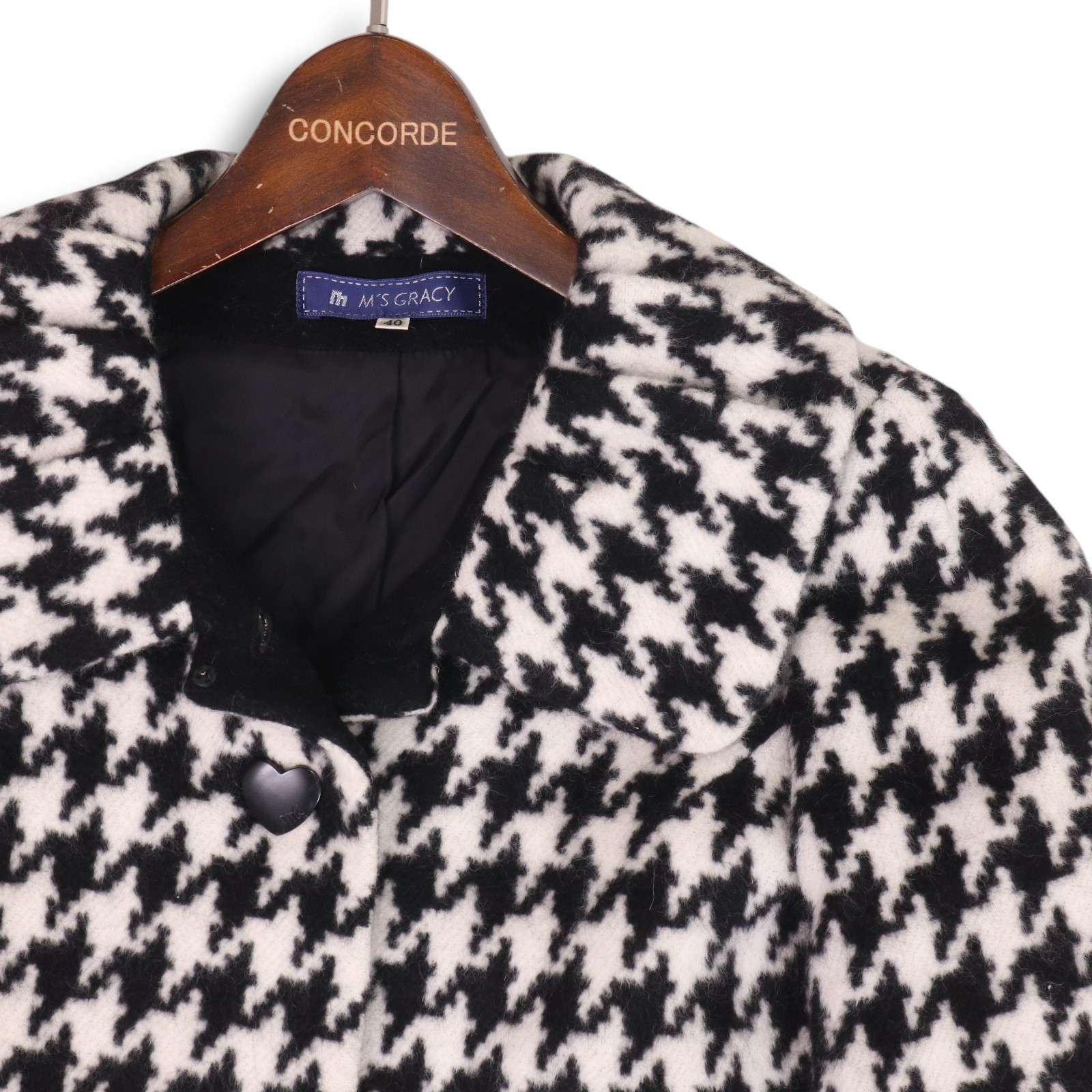 エムズグレイシー千鳥柄ショートコート ジャケット エムズグレイシー