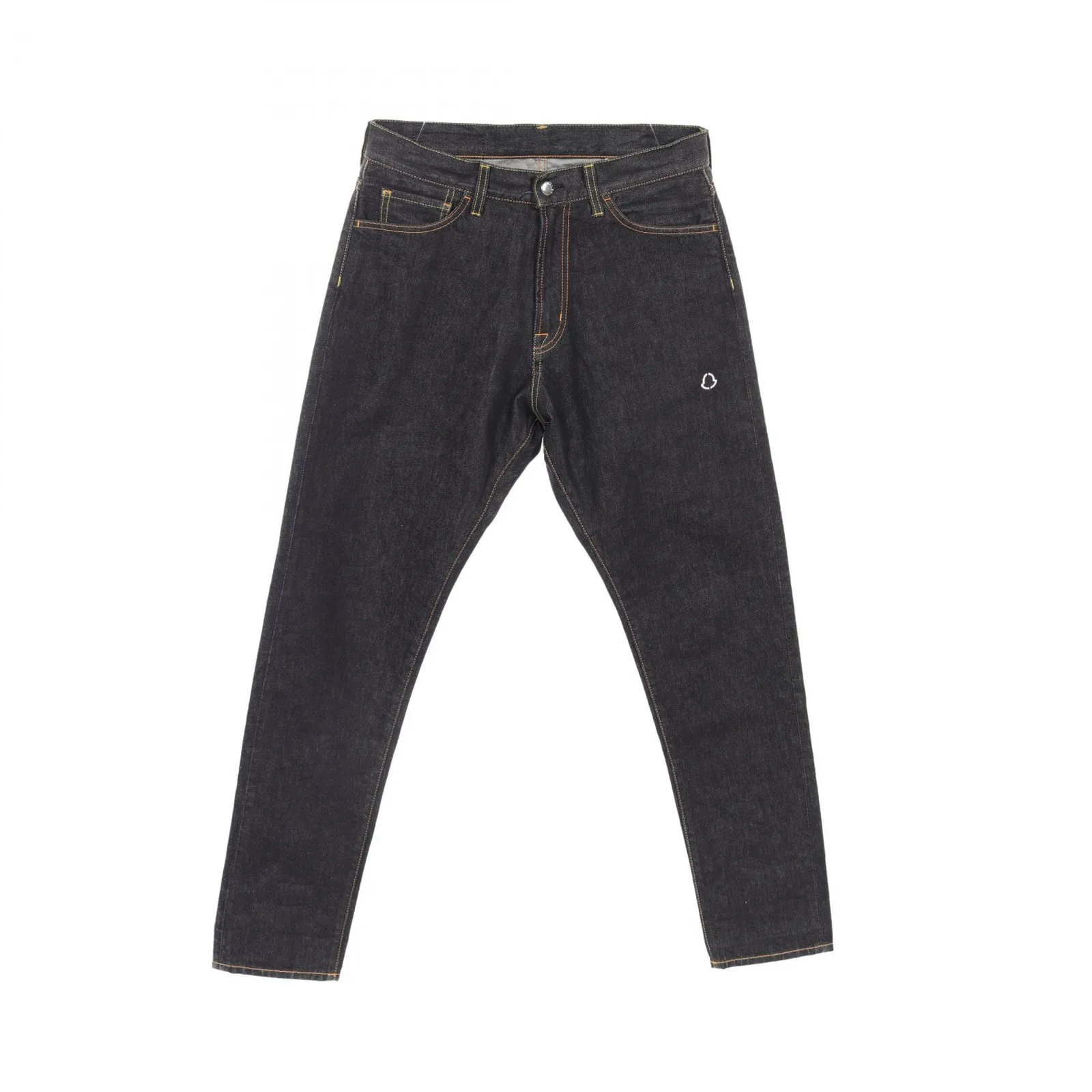 未使用級！MONCLER モンクレール　デニム　パンツ　ロゴ刺繍　サイズ44 未使用級！MONCLER モンクレール デニム パンツ ロゴ刺繍 サイズ