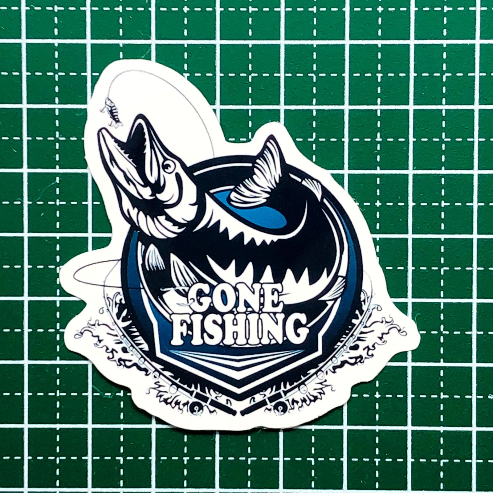 防水ステッカー【B68】釣り フィッシング 魚 かっこいい サーモン 