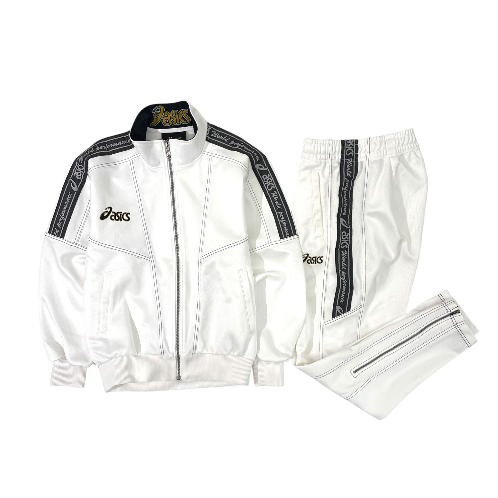 asics アシックス セットアップ ジャージ (上)86-3/(下)76/ホワイト