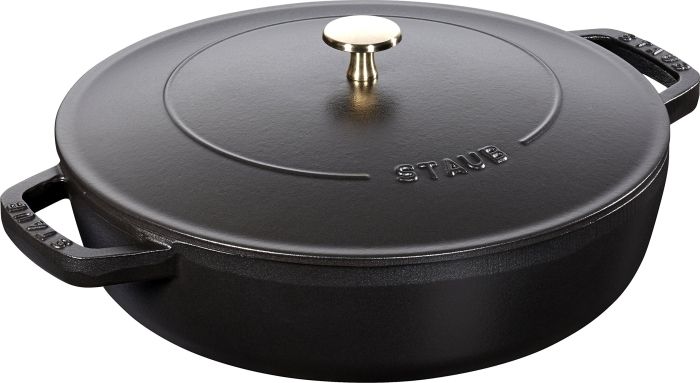 3営業日で発送 STAUB ストウブ ストウブ ブレイザー ソテーパン ２８㎝４０５１１－４７２ ブラック RSTD604