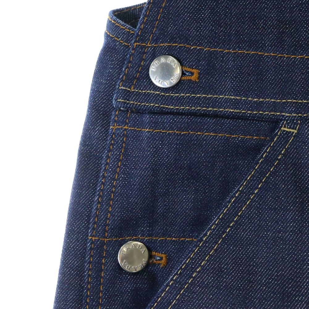 PRADA (プラダ) 24AW トライアングルロゴ 三角プレート セルビッジ