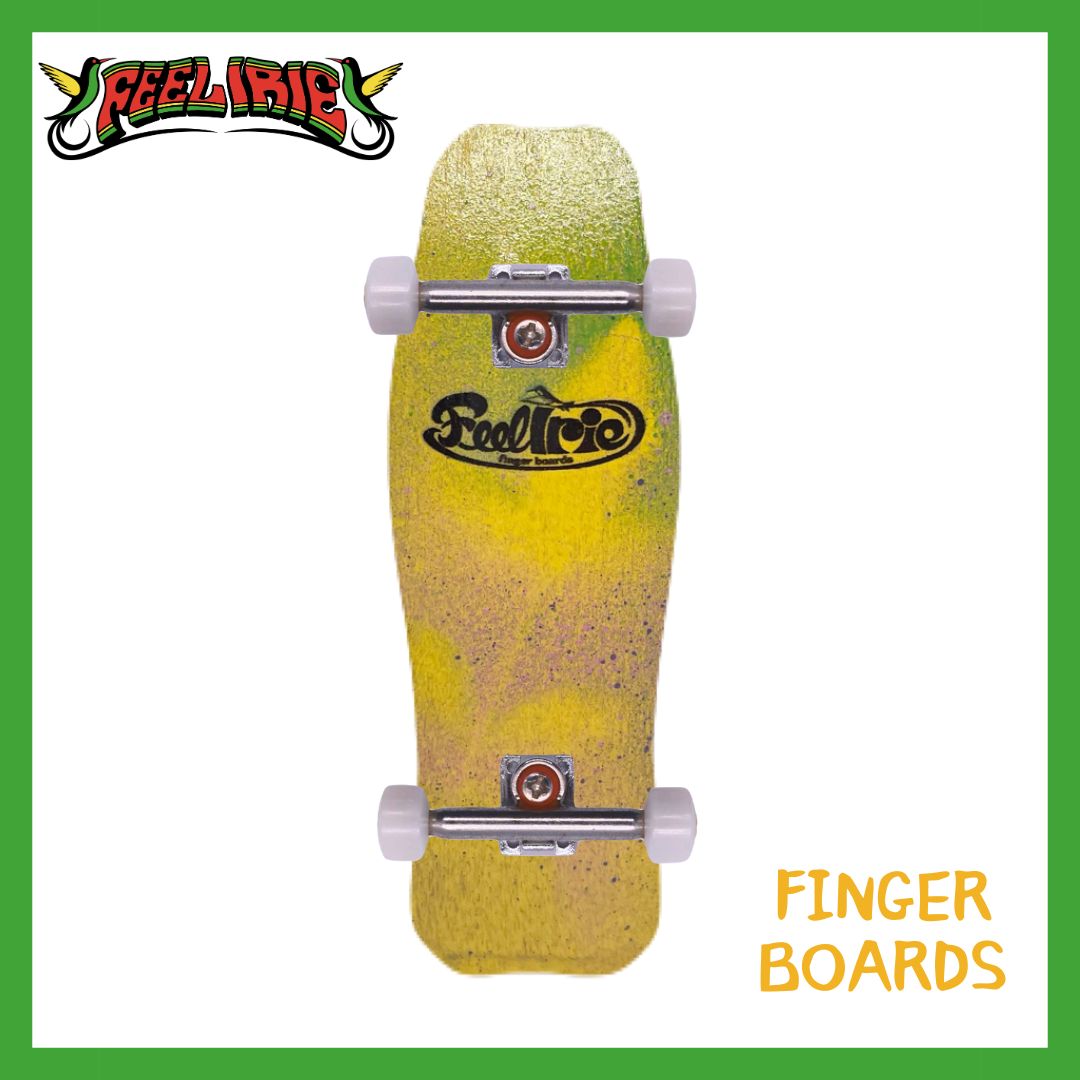 オールドスクール指スケ　木製デッキ　FeelIrie traditional 03 YHA MAN WEED
