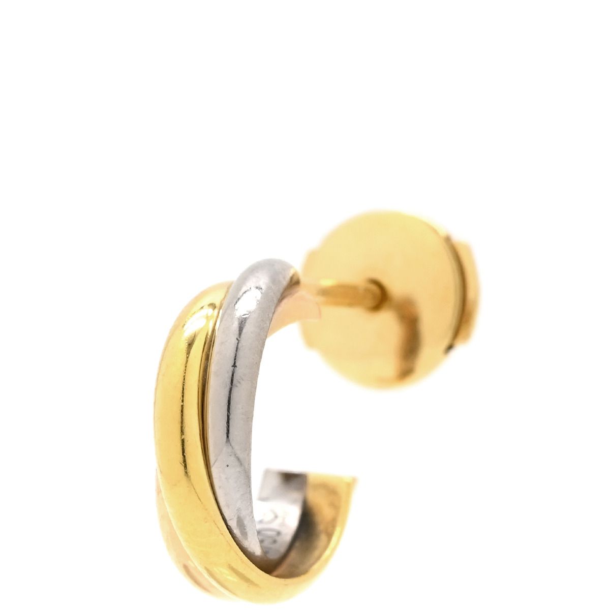 カルティエ Cartier ピアス トリニティ 片耳用 K18YG K18PG