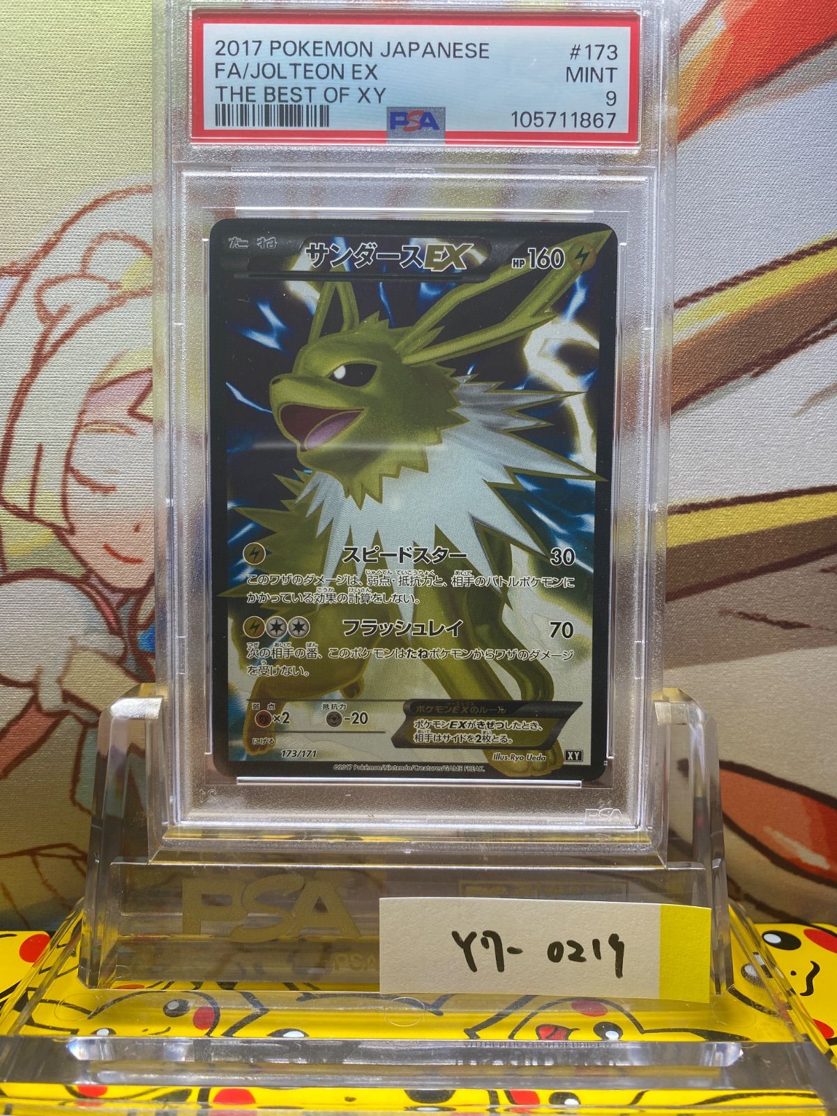 PSA9 サンダースEX THE best of XY 173 2017 SR