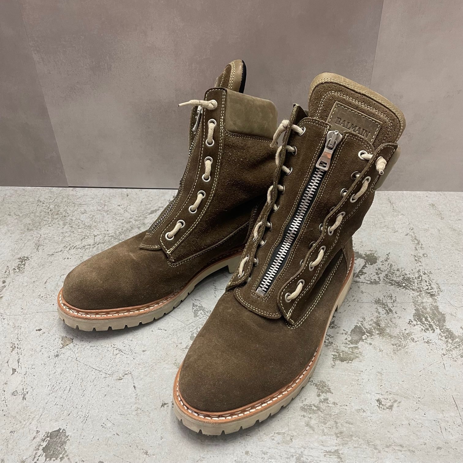 BALMAINセンタージップ スエードブーツ バルマン BALMAINセンタージップ スエードブーツ バルマン