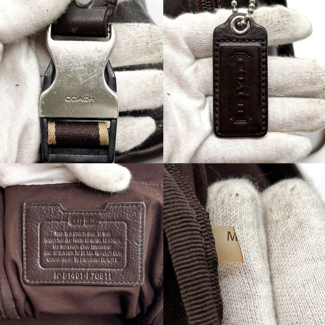 良品】 COACH コーチ ボディバッグ ショルダーバッグ ヘリテージ 