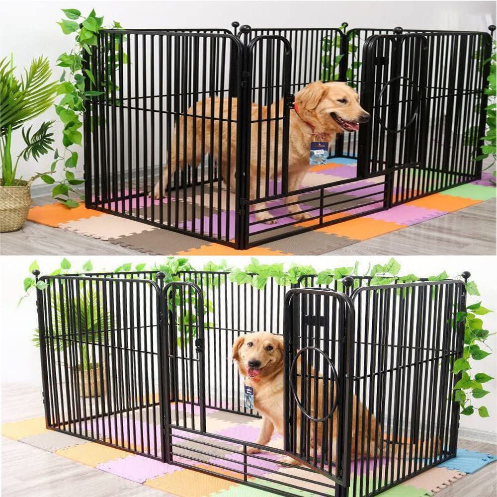 新着商品】サークル 犬 室内 ペット用フェンス 中大型犬用 ペットケージ 犬 パーテション 侵入防止 ペットフェンス コンパクト 柵 フェンス ペット サークル 折り畳み式 自由 組み立て 簡単 ペット用ハイゲート 脱走防止柵 スチール製 軽量 持ち運び便利 - メルカリ