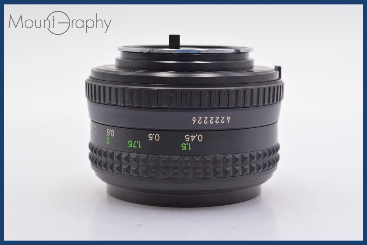 [美品] Minolta ミノルタ MD 50mm f1.4 フィルター付き 美品] Minolta ミノルタ MD 50mm f1.4 フィルター付き ミノルタ