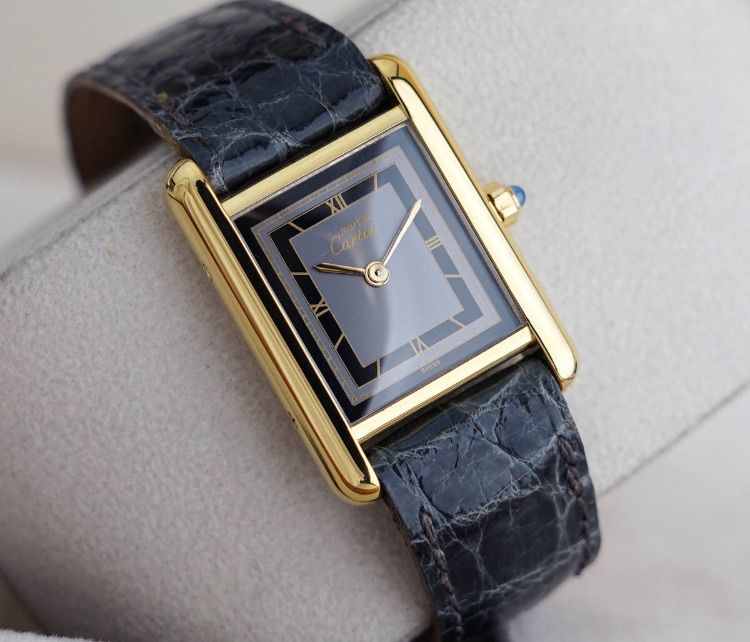 美品 カルティエ マスト タンク グレー ローマン SM Cartier-