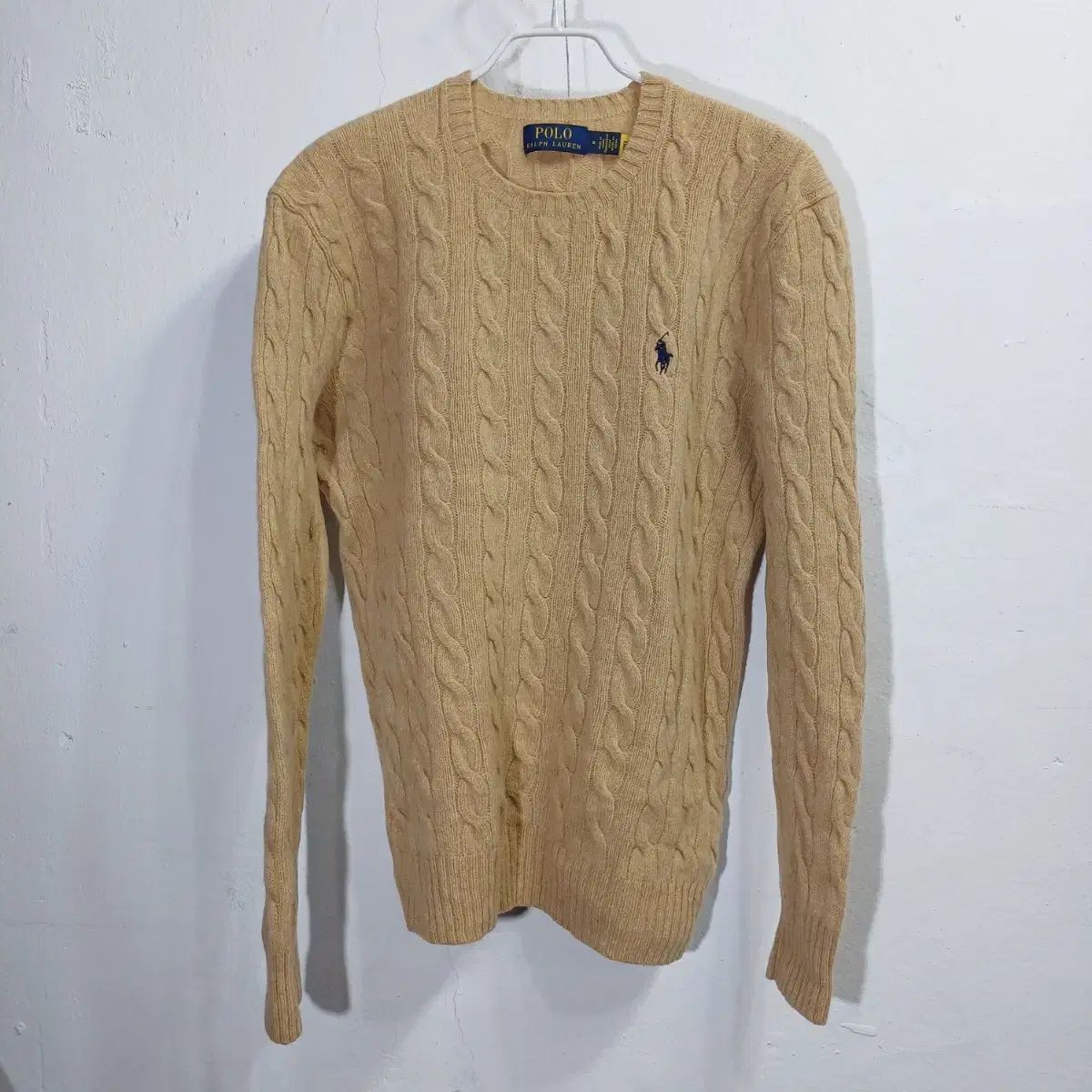 ポロラルフローレン ウール カシミア ケーブル ニット M