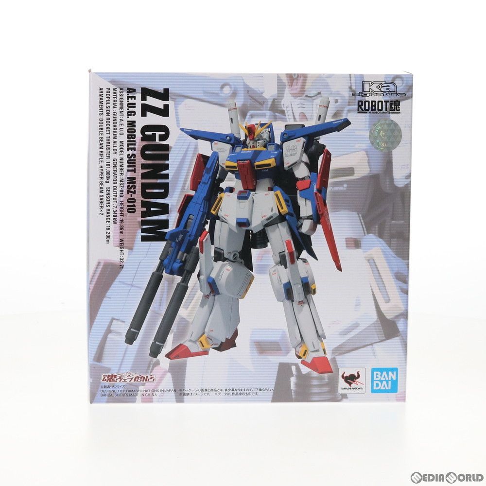 BANDAI - 魂ウェブ商店限定 ROBOT魂(Ka signature)(SIDE MS) ZZガンダム 機動戦士ガンダムZZ(ダブルゼータ) 完成品 可動フィギュア バンダイスピリッツ ROBOT魂 (Ka signature) ＜SIDE MS＞ ZZガンダム | 機動戦士