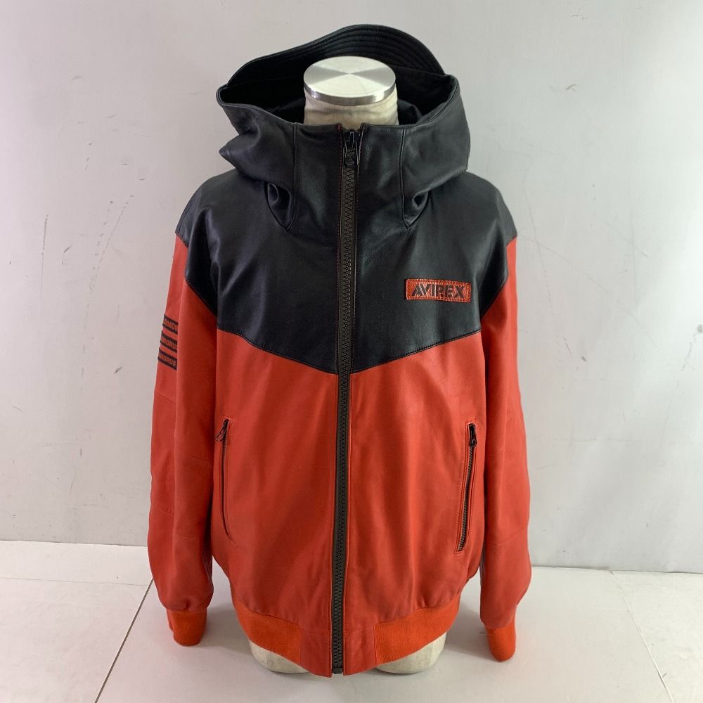 AVIREXレザートラックジャケット グラマラス グレニス