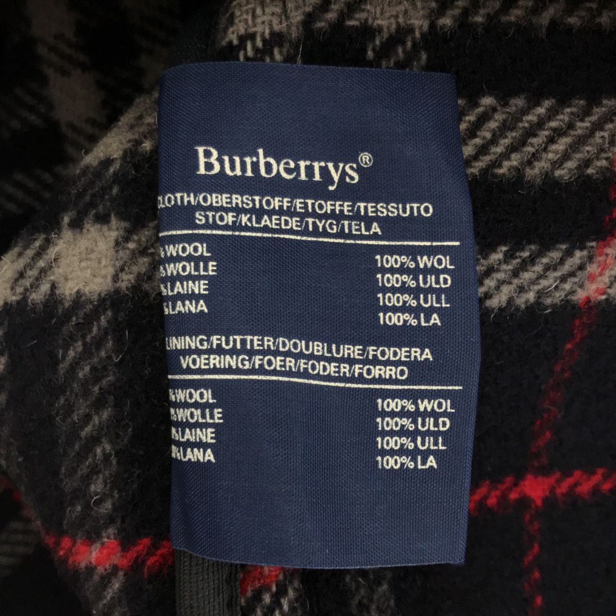 Burberrys ダッフルコート 希少】22s バーバリー ダッフルコート チェック burberry 48