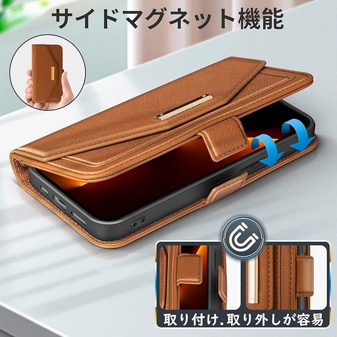 NODALA iPhone15 ケース 手帳型 アイフォン15 スマホケース 財布型 ショルダー あいふぉん15 携帯ケース 肩掛け 斜めがけ カバー 手帳型 小銭入れ カード収納 ロングストラップ 長さ調節可能 ミラー付き女性 おしゃれ NODALA iPhone15 ケース 手帳型 アイフォン15 スマホケース 財布型 ショルダー あいふぉん15 携帯ケース 肩掛け 斜めがけ カバー..  | グッドスマイリー BASE店