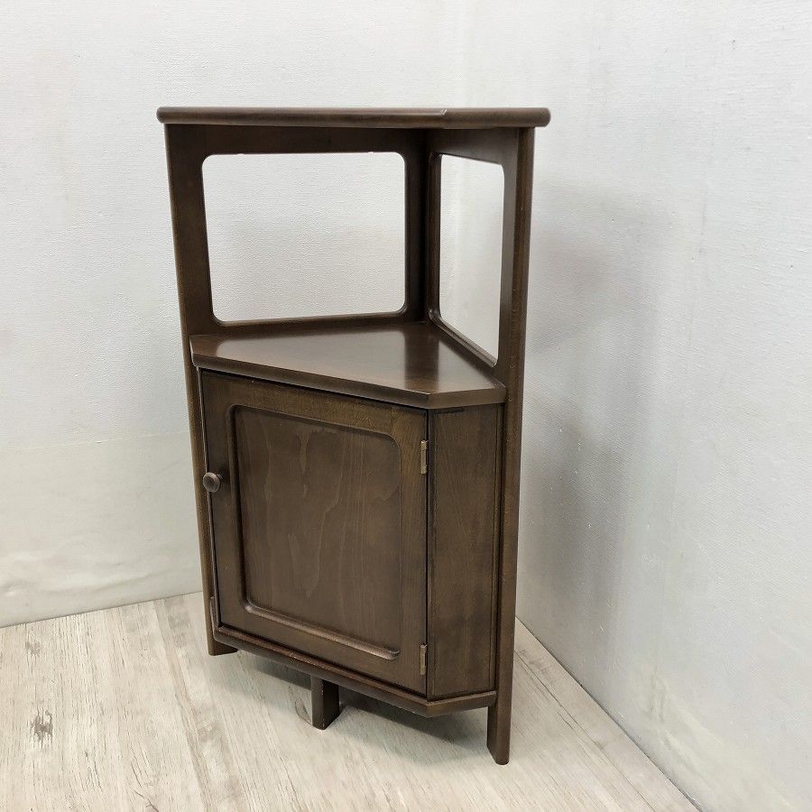 karimoku カリモク家具 木製コーナーキャビネット 花台 電話台 AS1061 高さ80cm 一部地域