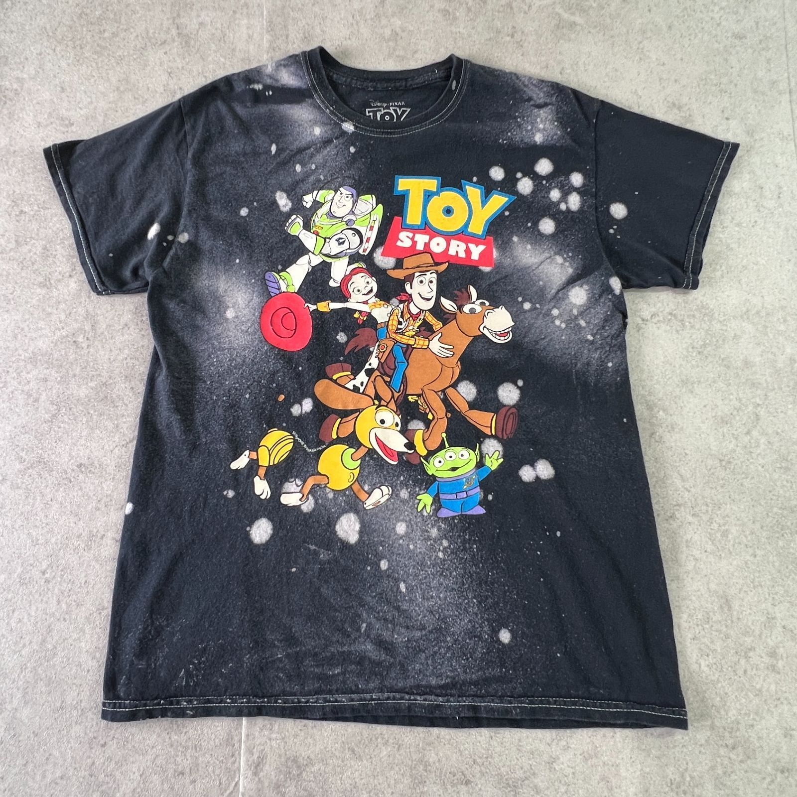 90s TOY STORY 主要キャラ集合 Tシャツ L