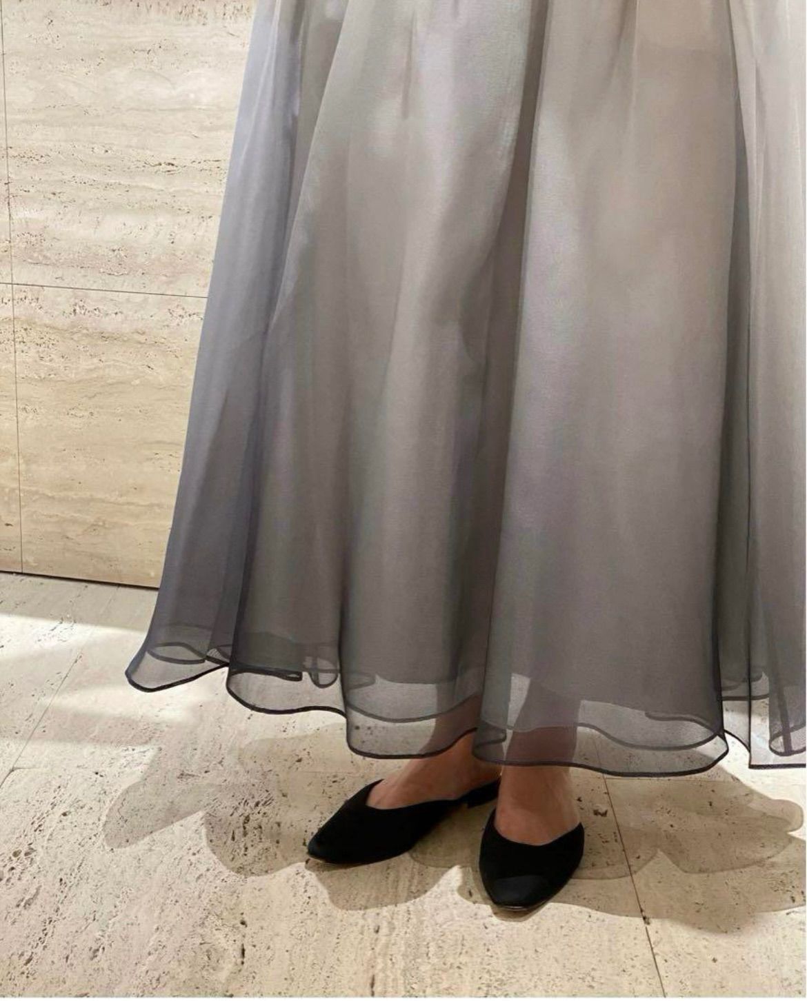 エブール チュールグラデーションスカート