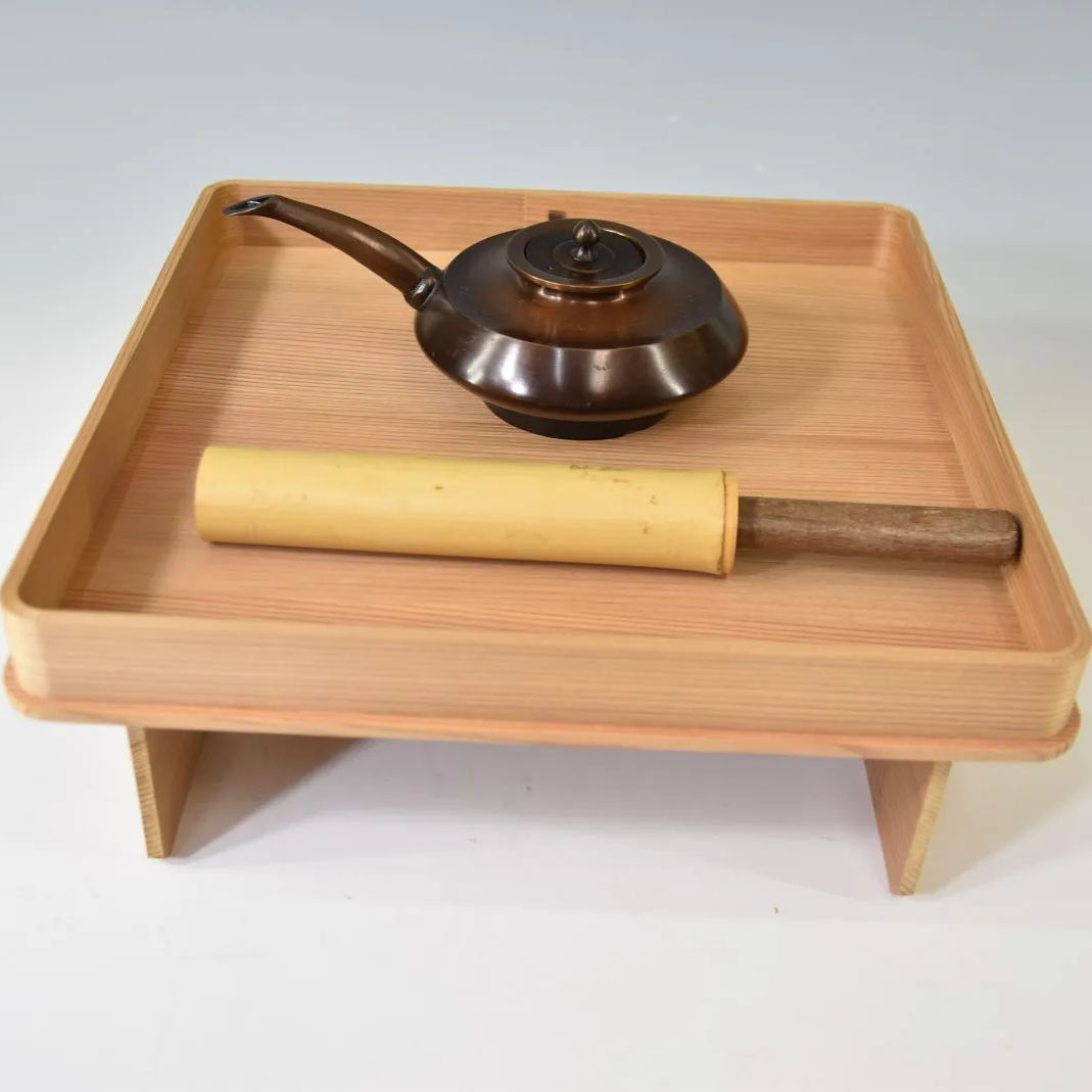 茶道具　花所望　花台　花水次　花小刀　紙箱入り 茶道具 水屋道具 花台3セット 花小刀 花水次 花台 : 茶道具