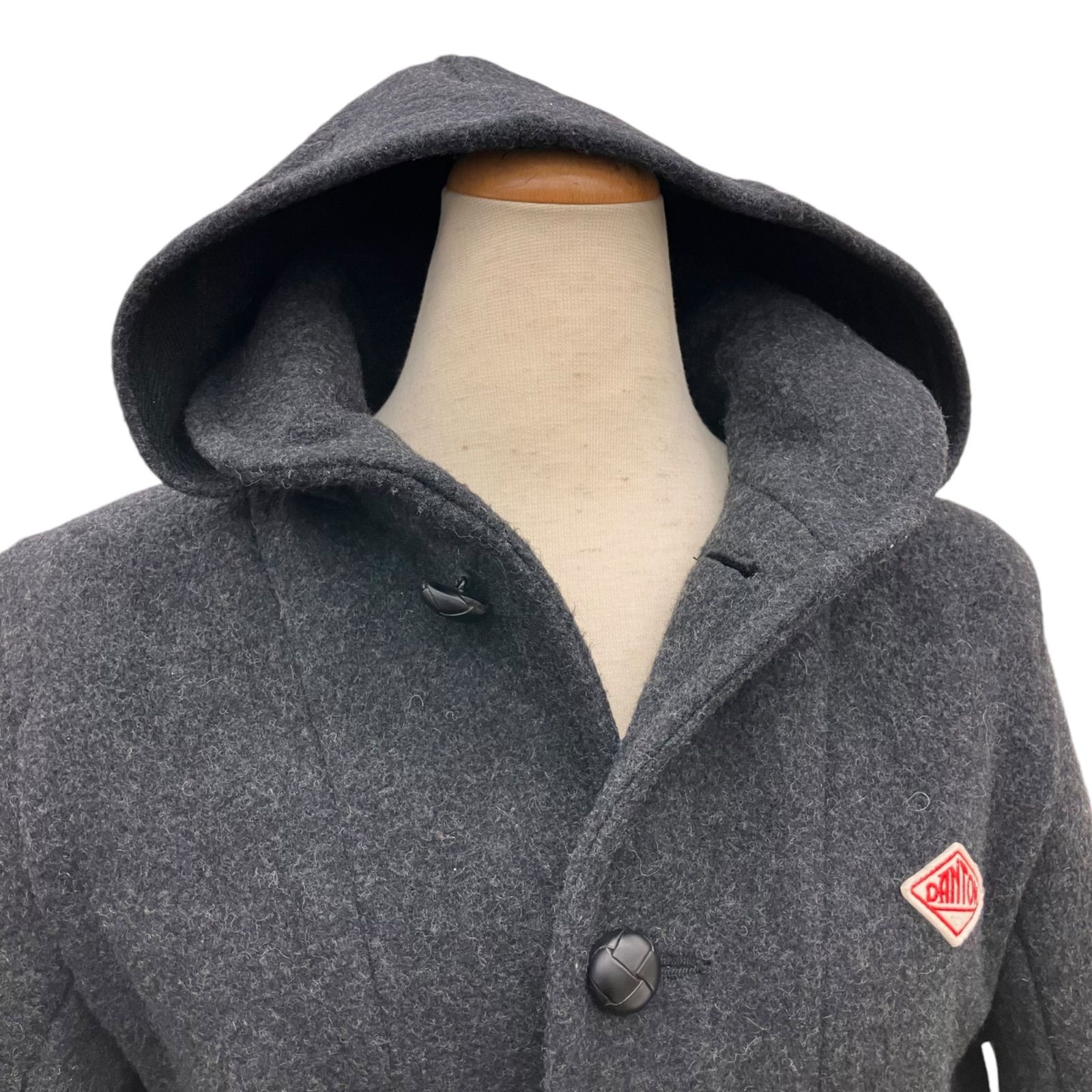 ダントン　ウールモッサ　ピーコート Dessin（デッサン）の「DANTON 丸襟ウールモッサジャケット