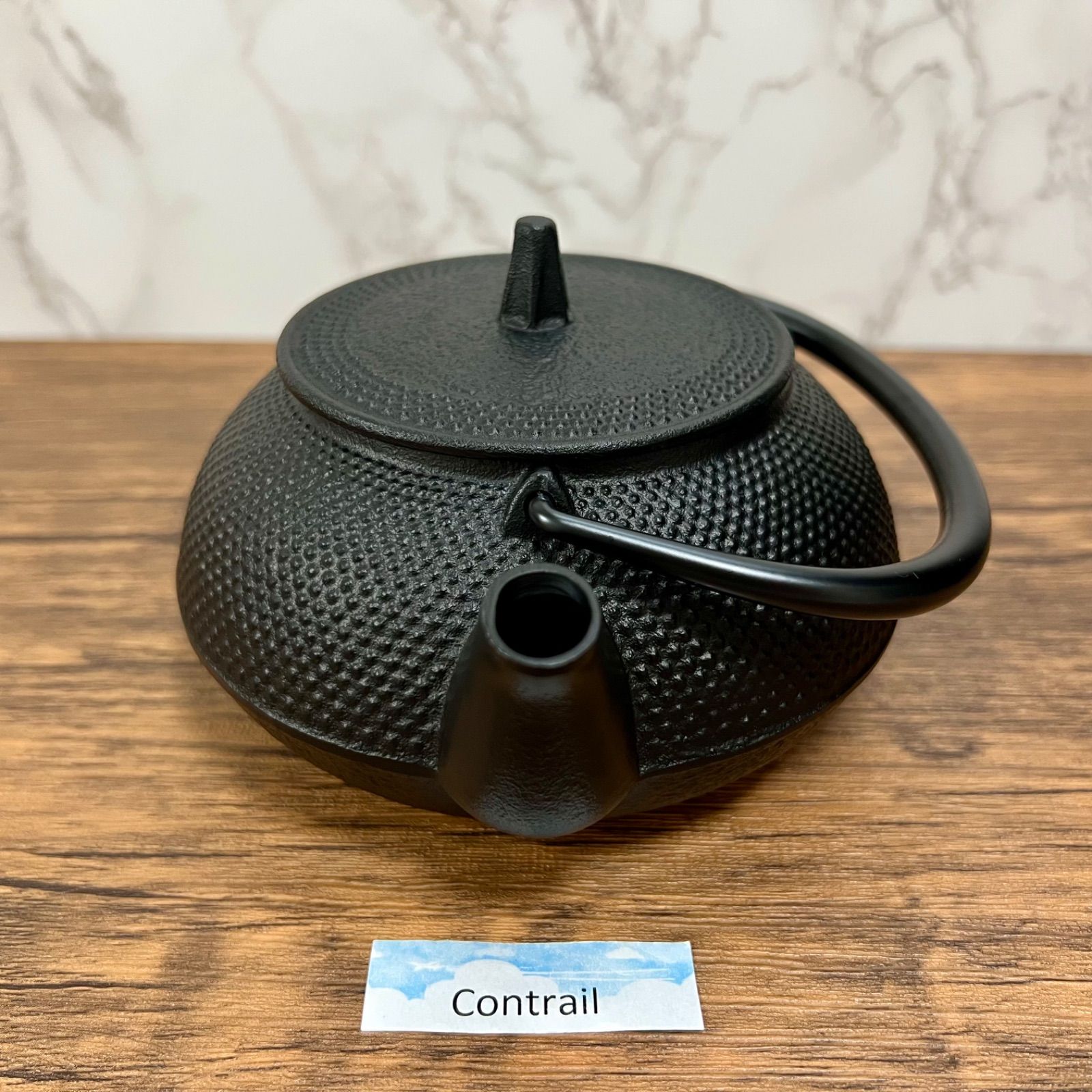 未使用、タグ付　南部秀山 佐藤 勝弘作　１５型アラレ　鉄瓶　南部鉄瓶　南部鉄器 未使用、タグ付 南部秀山 佐藤 勝弘作 15型アラレ 鉄瓶 南部鉄瓶 南部