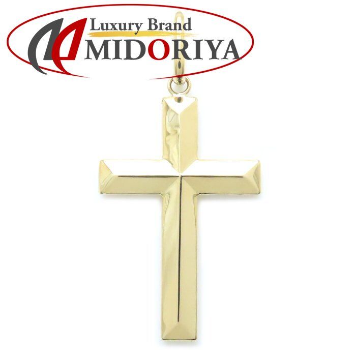 K18YG イエローゴールド 十字架 クロス ペンダントトップ レディース 中古
