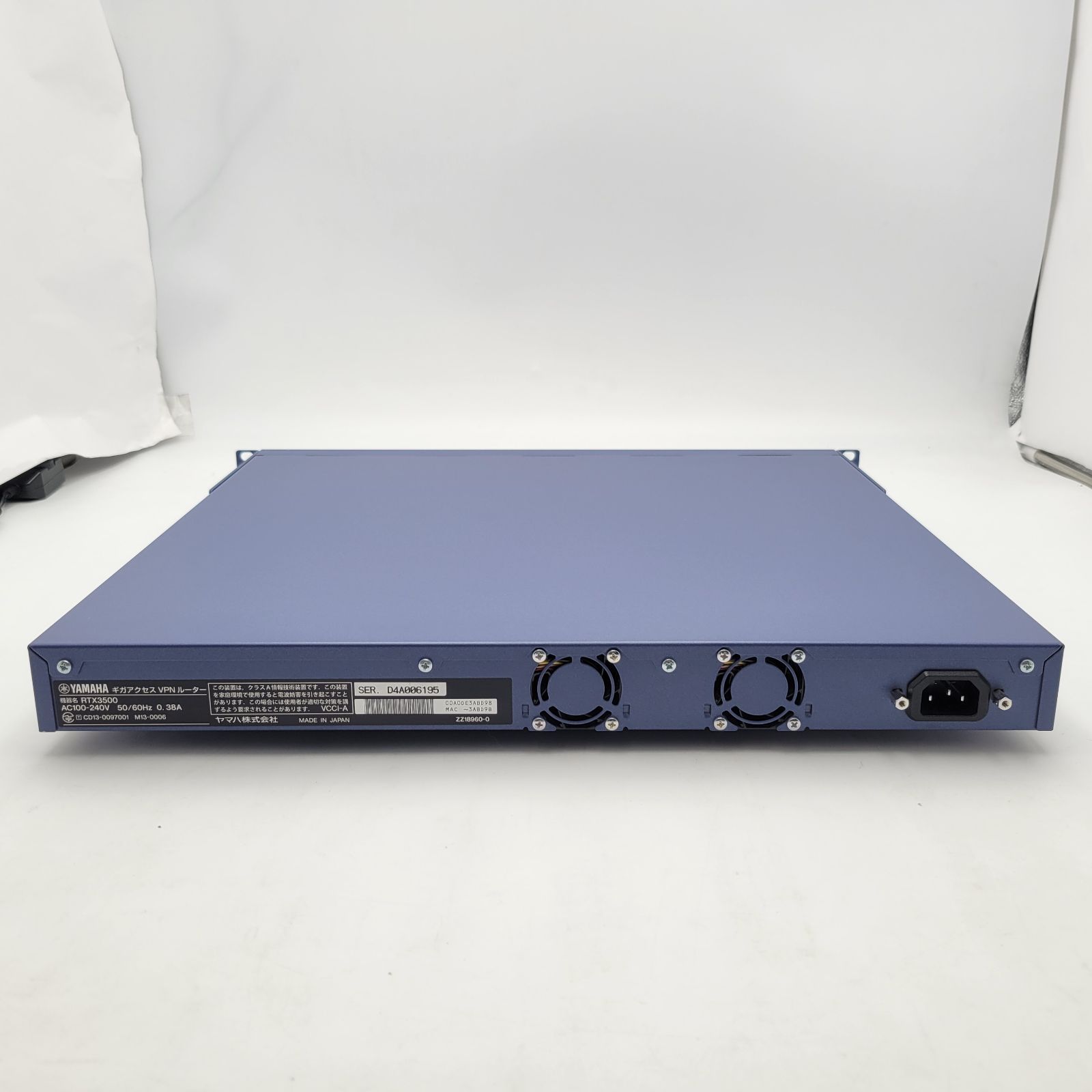 起動 済み ジャンク YAMAHA RTX3500 ギガアクセスVPNルーター RTX3500 RM137