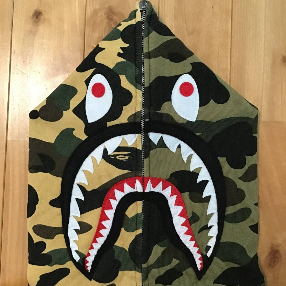★激レア★APE 1st camo シャークパーカー XS パーカー A BATHING APE - ☆激レア☆APE 1st camo シャークパーカー XS