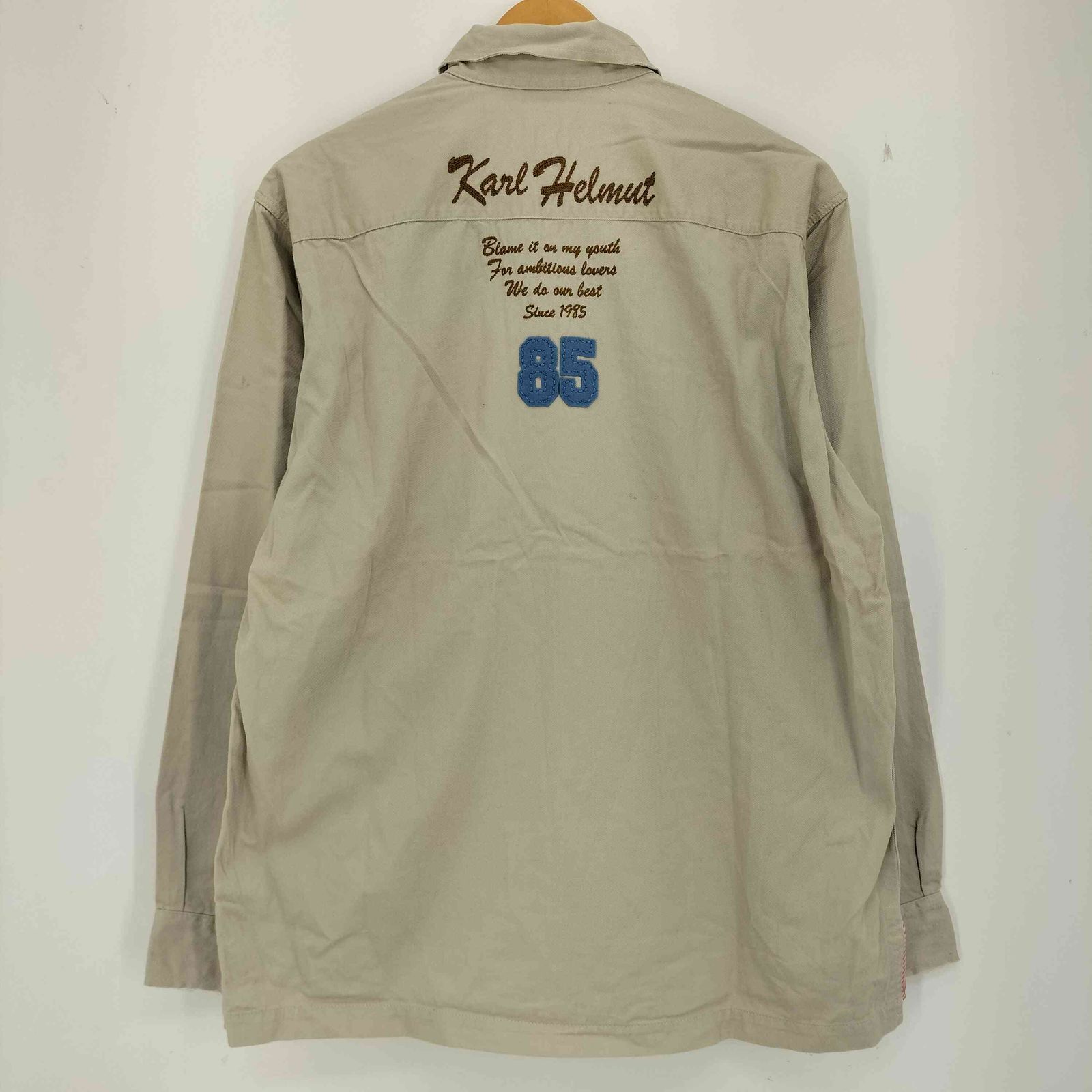 カールヘルム　ピンクハウス　シャツ　メンズ　カジュアル　ビジネス　長袖 Vintage Karl Helmut PINK HOUSE ヴィンテージ カールヘルム