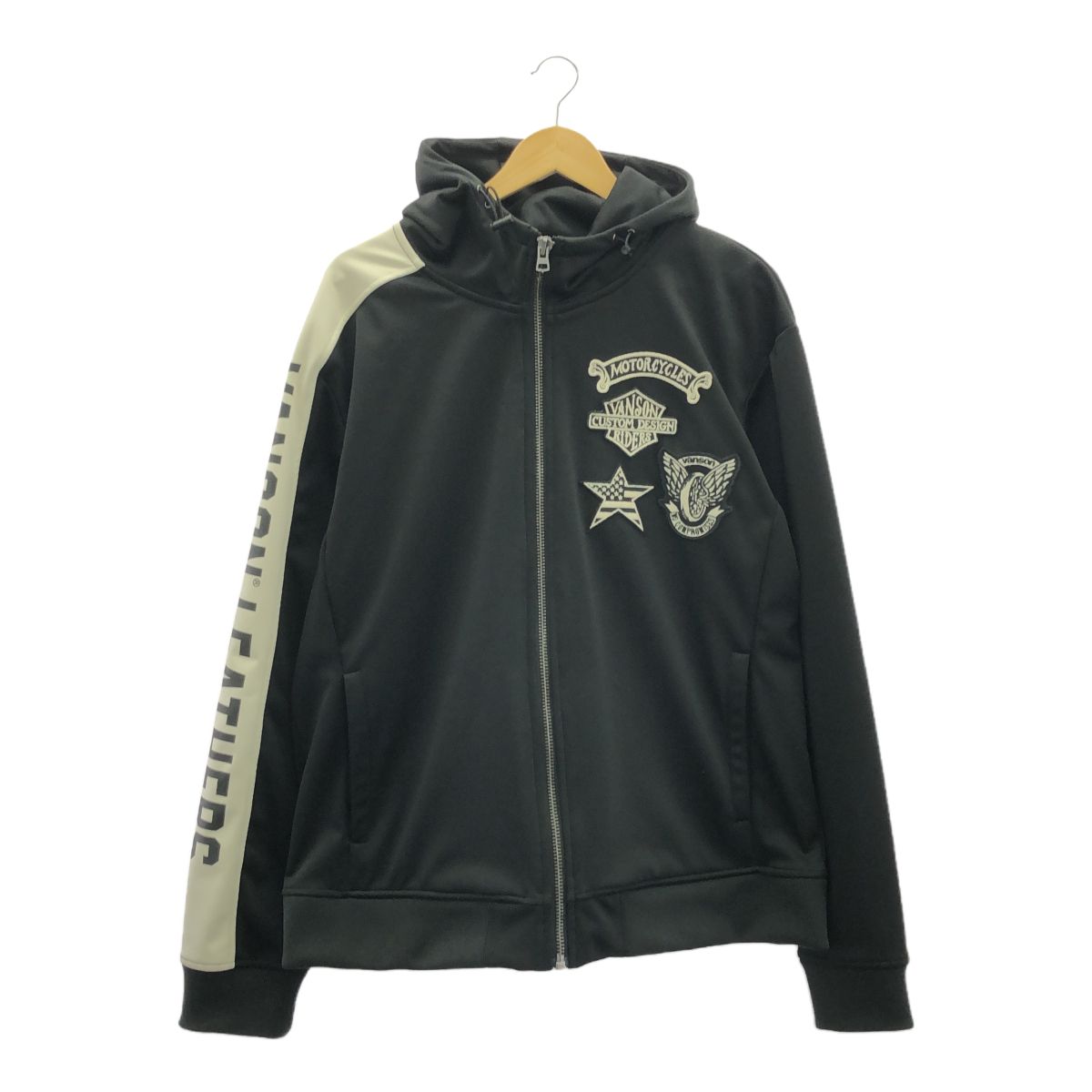 vanson フード付き黒ジャケット XXL VANSON - （34）Vanson スケルトン 